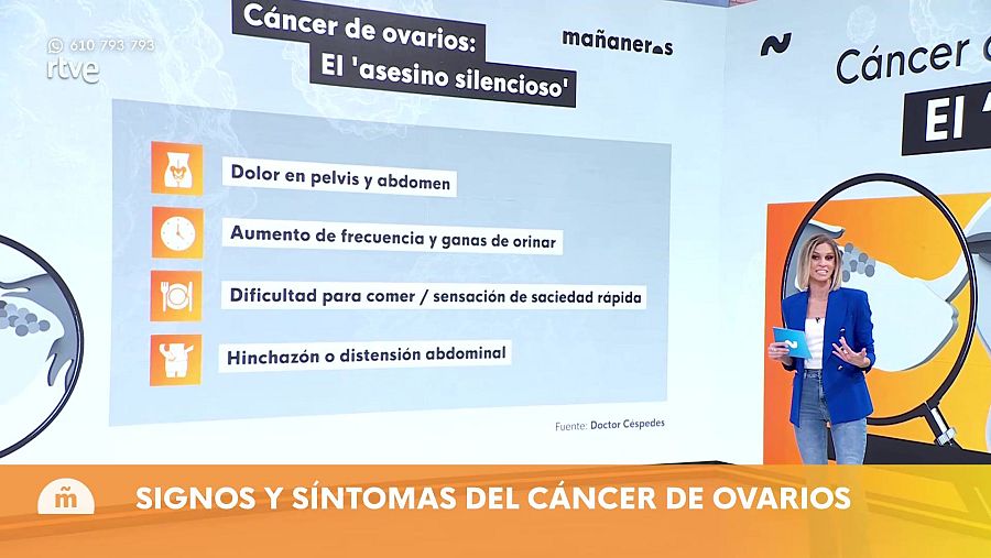Síntoma del cáncer de ovarios