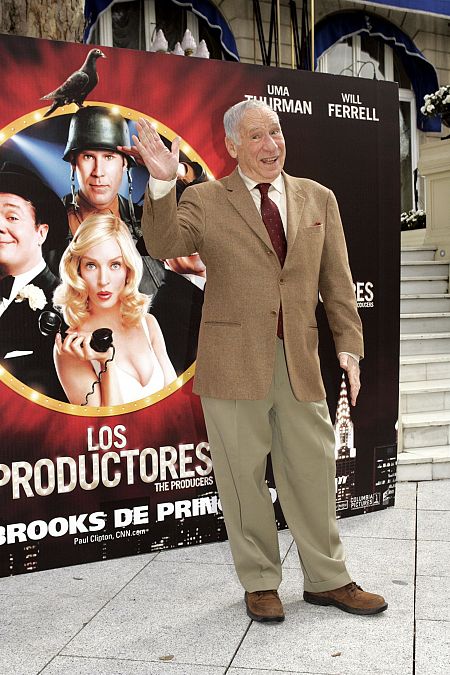 Mel Brooks, en 2006, presentando el remake de 'Los productores'.