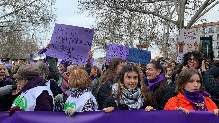 Las mejores imágenes de las manifestaciones del 8M