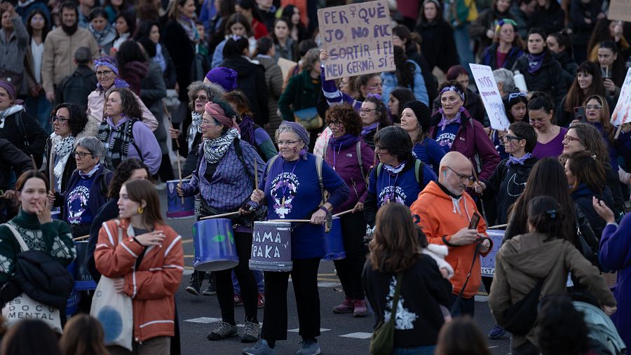 Las mejores imágenes de las manifestaciones del 8M