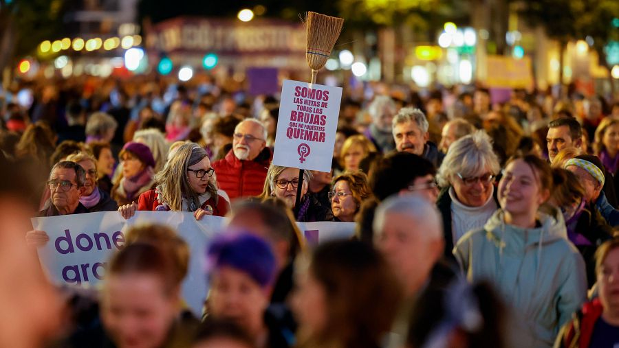 Las mejores imágenes de las manifestaciones del 8M