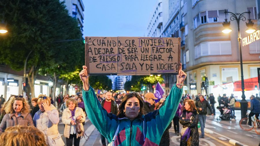 Las mejores imágenes de las manifestaciones del 8M