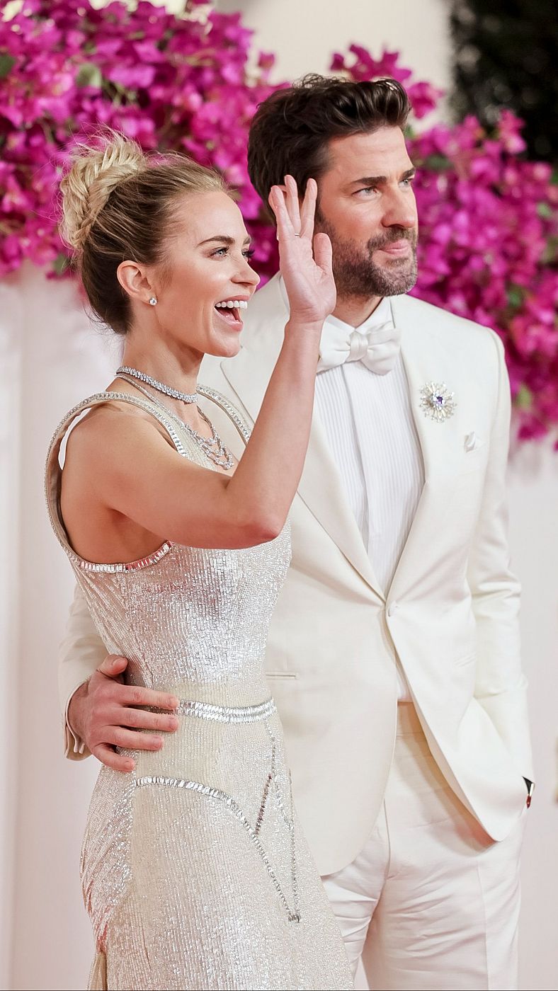 Emily Blunt y John Krasinski en los Oscar 2024