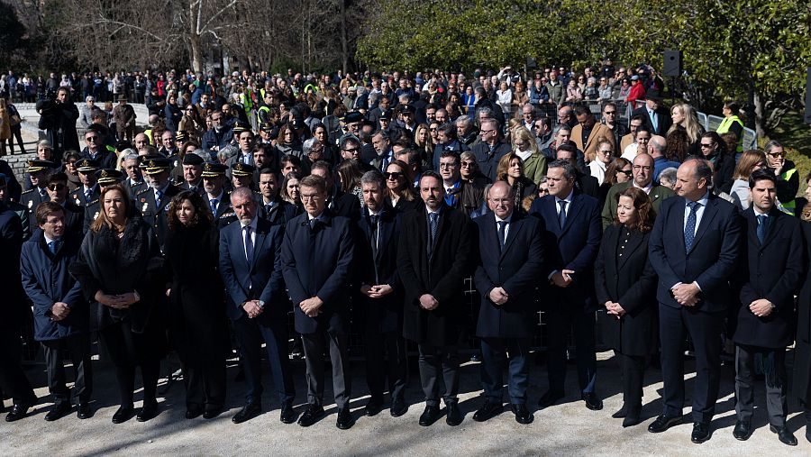 Acto de homenaje a las víctimas del 11M en el parque de El Retiro