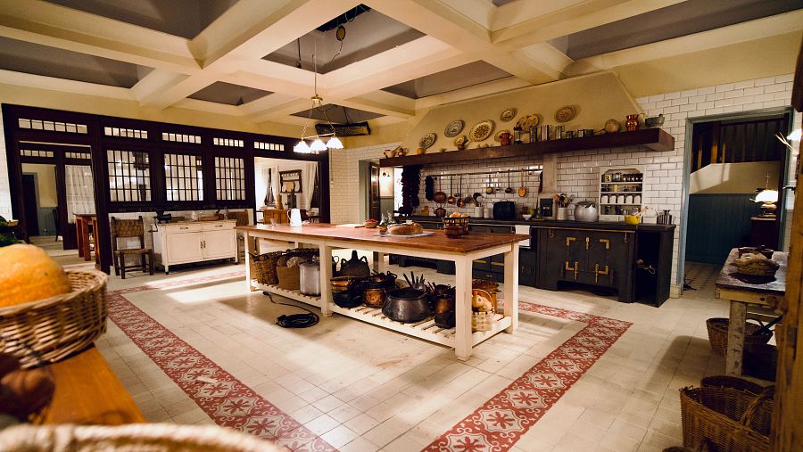 Decorados de La Promesa: Cocina de la zona de servicio