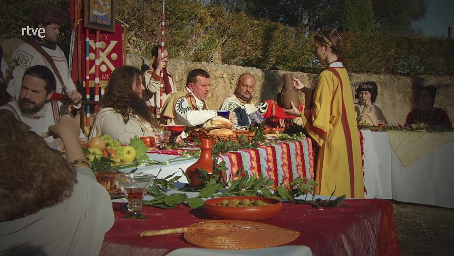 En los banquetes romanos, el vino cobraba una presencia imperante.