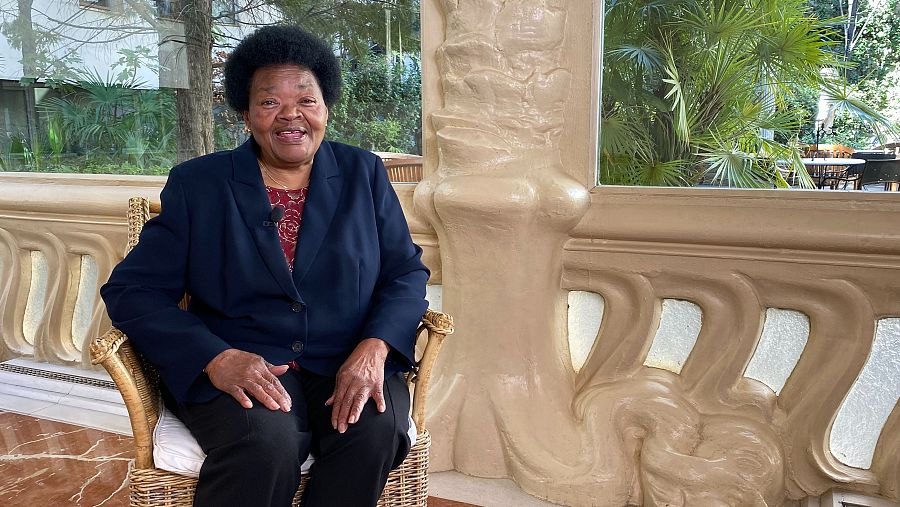 Martha Kembia, durante la entrevista