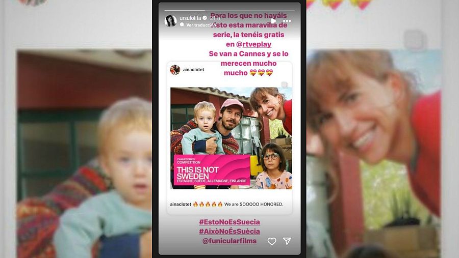 Captura de la publicación en Instagram de Úrsula Corberó (@ursulolita)