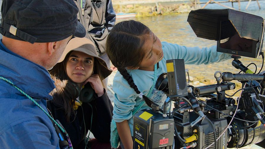 Rodaje de 'Cuidando al sol'