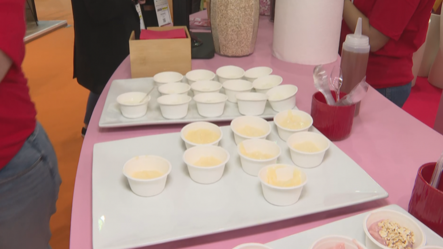 Yogurt hecho a base de clara de huevo