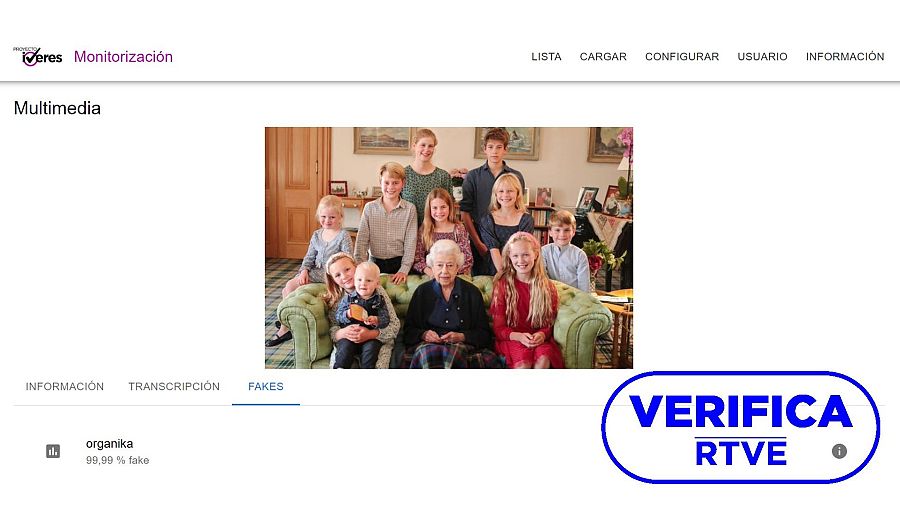 Análisis de la herramienta de detección de imágenes falsas del Proyecto IVERES