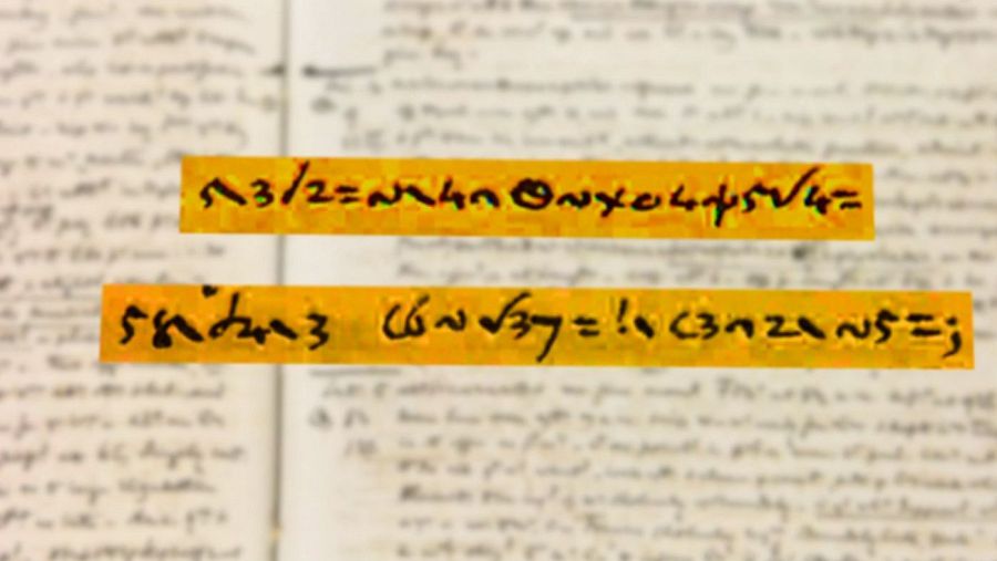 Una de las páginas del diario cifrado de Anne Lister