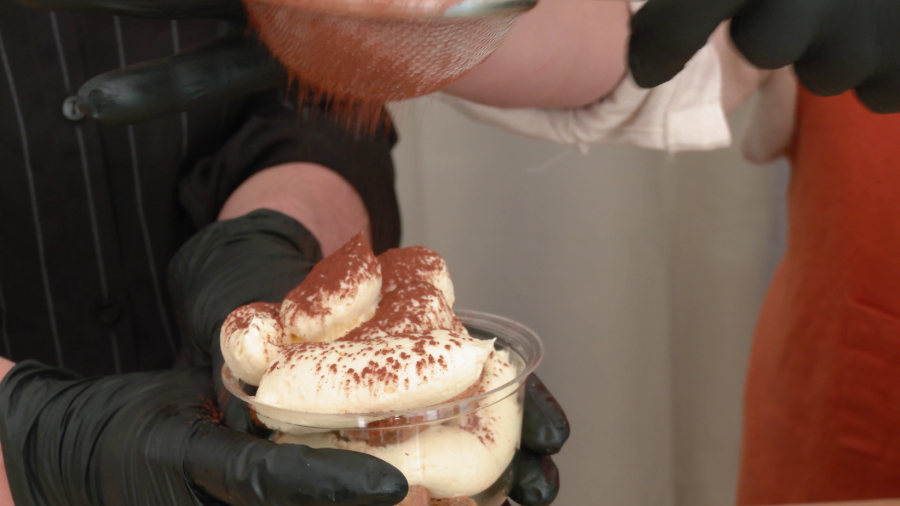 Espolvorear cacao por encima y ¡listo para disfrutar!