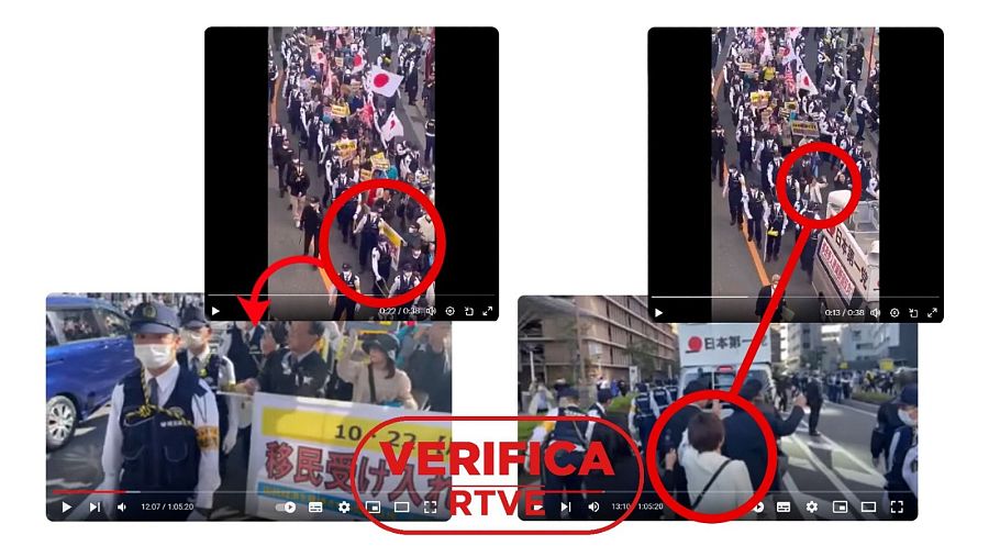 Elementos coinicidentes de la manifestación convocada por el partido 