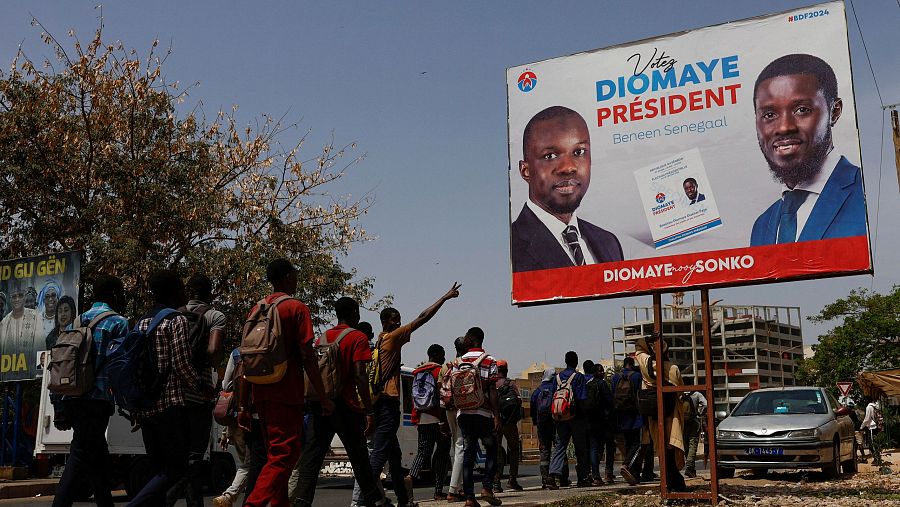 Cartel electoral de los dos líderes de la oposición Ousmane Sonko y Bassirou Diomaye Faye