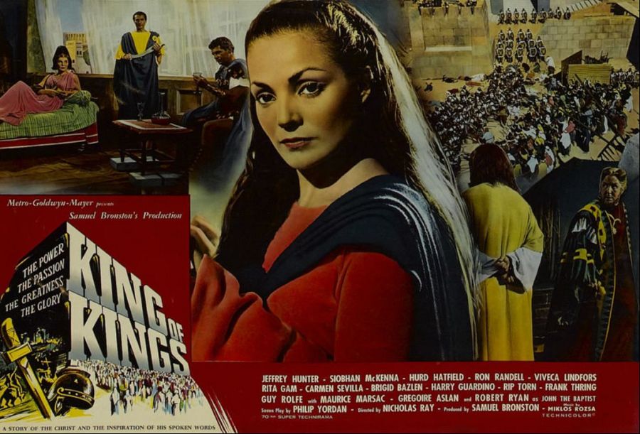 Cartel de 'Rey de reyes', con Carmen Sevilla como Magdalena