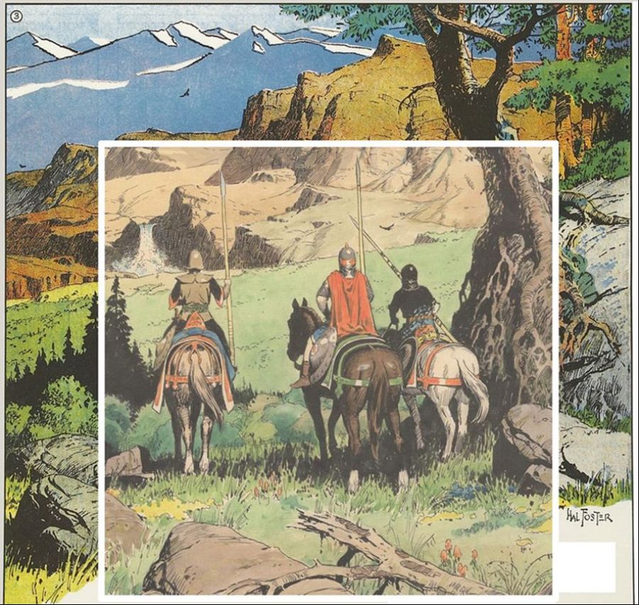 La última viñeta de 'El Príncipe Valiente' dibujada por Foster