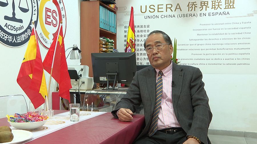 Xu Mengbin es portavoz de la Unión China de Usera en España