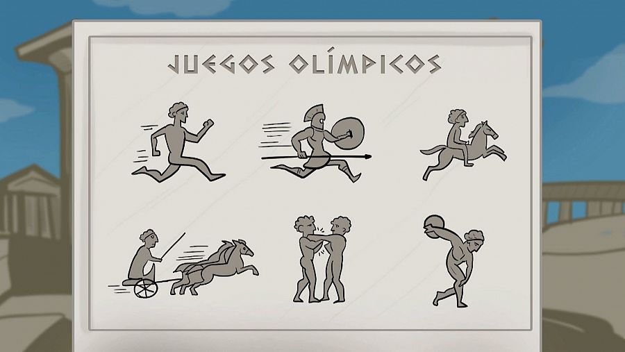 Listado de pruebas en las primeras Olimpiadas