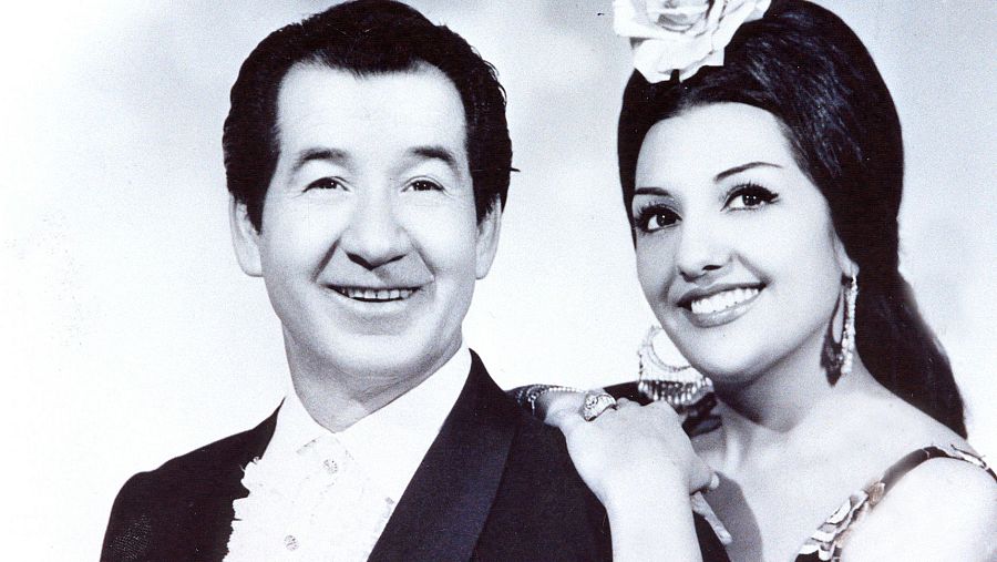 Juanito Valderrama y Dolores Abril, en RTVE