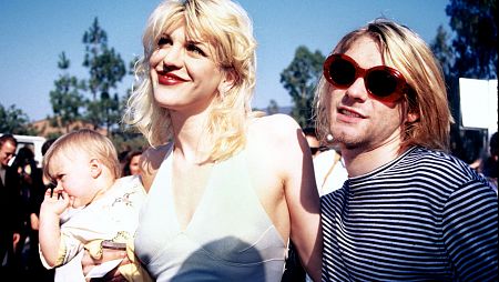 Imagen: Courtney Love y Kurt Cobain, con su hija Frances