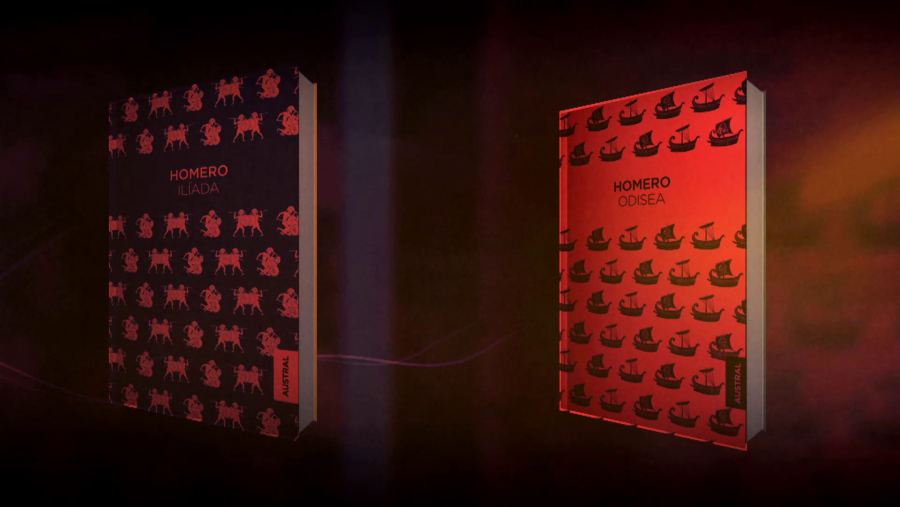 Portadas de La Odisea y La Ilíada
