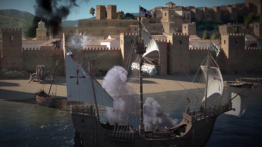 Los cristianos aislaron la ciudad de Málaga por vía marítima y terrestre.