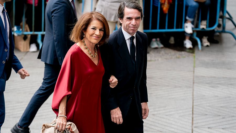 Boda de Almeida: José María Aznar y Ana Botella