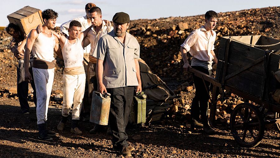 Los trabajadores de las minas en la serie Operación Barrio Inglés