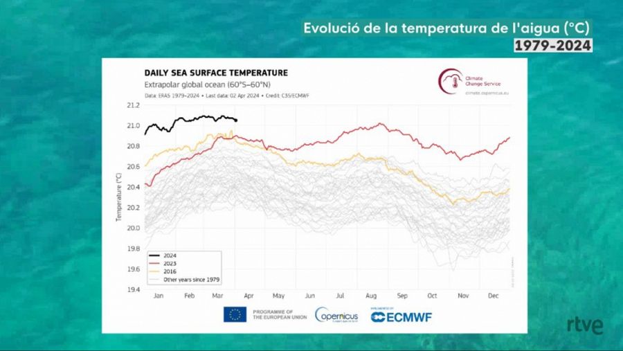 El març d’aquest 2024 assoleix un nou récord de temperatures a escala planetària