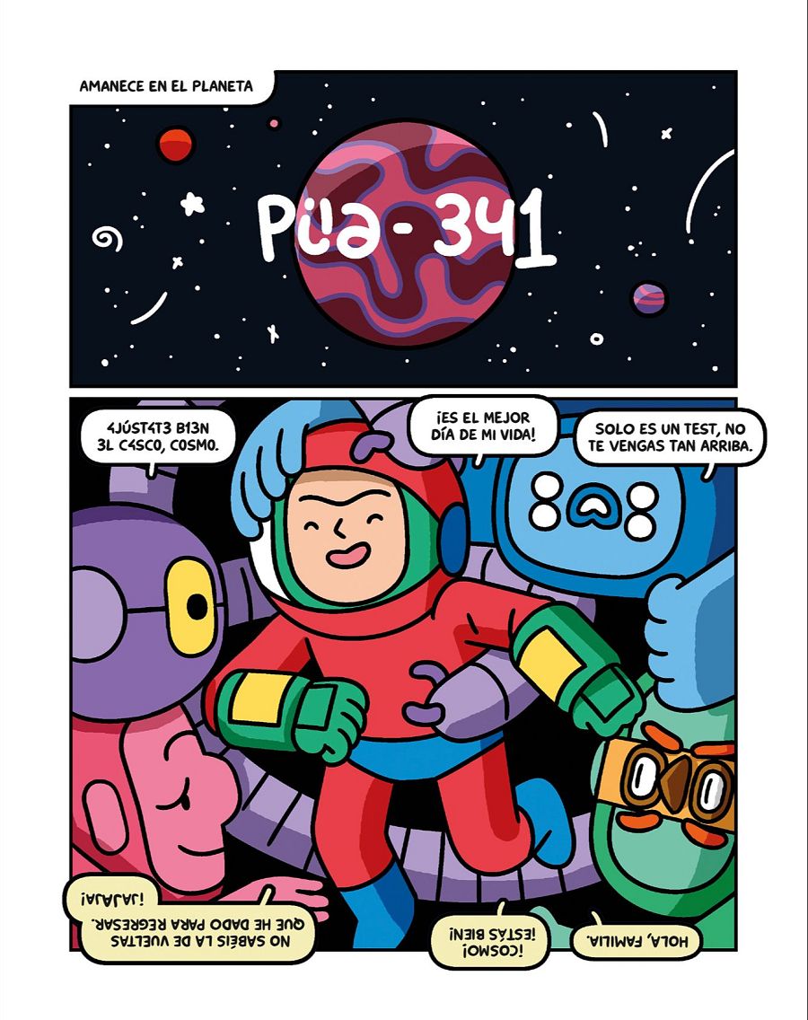 Página de 'Cosmo en el espacio'