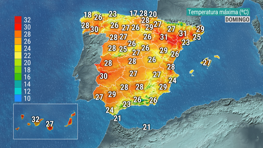 En Sevilla se esperan 29 grados, los mismos que en Teruel