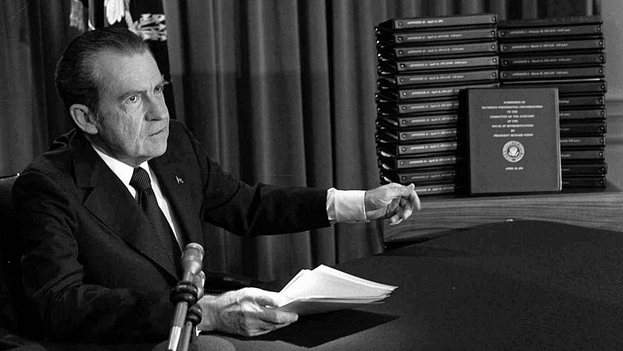 El presidente de Estados Unidos, Richard Nixon, dimitió en 1974, por el escándalo del Caso Watergate