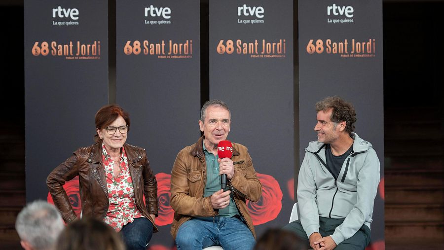 Paz Sufrategui, Santiago Tabernero y Félix Piñuela, de 'Versión Española'