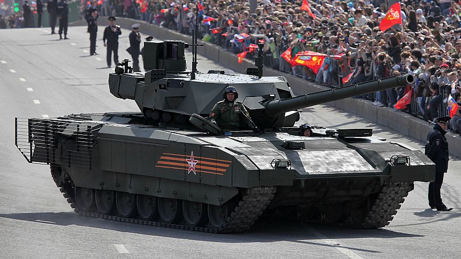 Tanque T-14 Armata en la conmemoración del 70º aniversario del Día de la Victoria