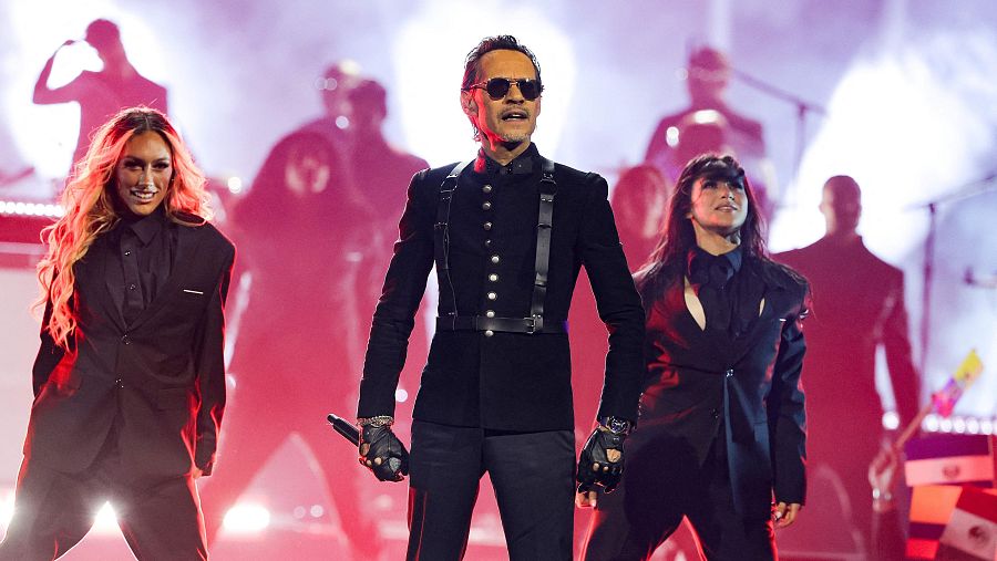 Marc Anthony actúa en los Latin American Music Awards 2024 en el MGM Grand Garden Arena de Las Vegas, Nevada.