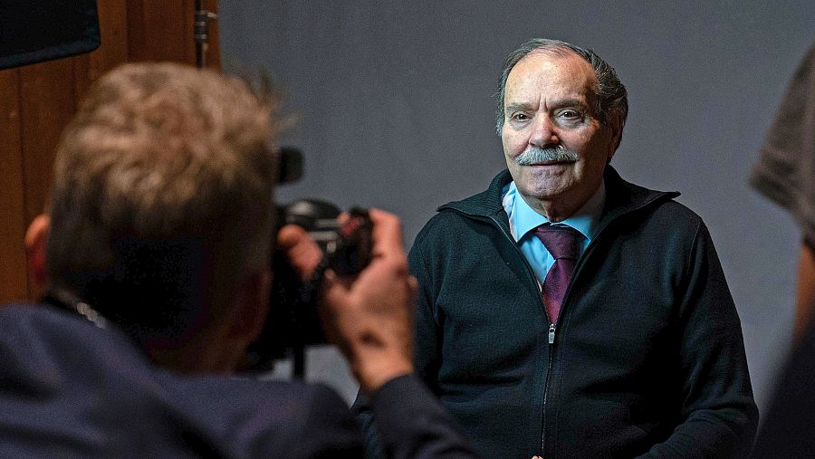 Franco Pedercini durante la grabación de 