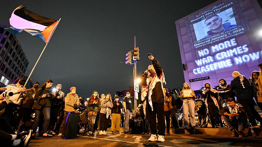 Protestas en la cena de los corresponsales de Biden