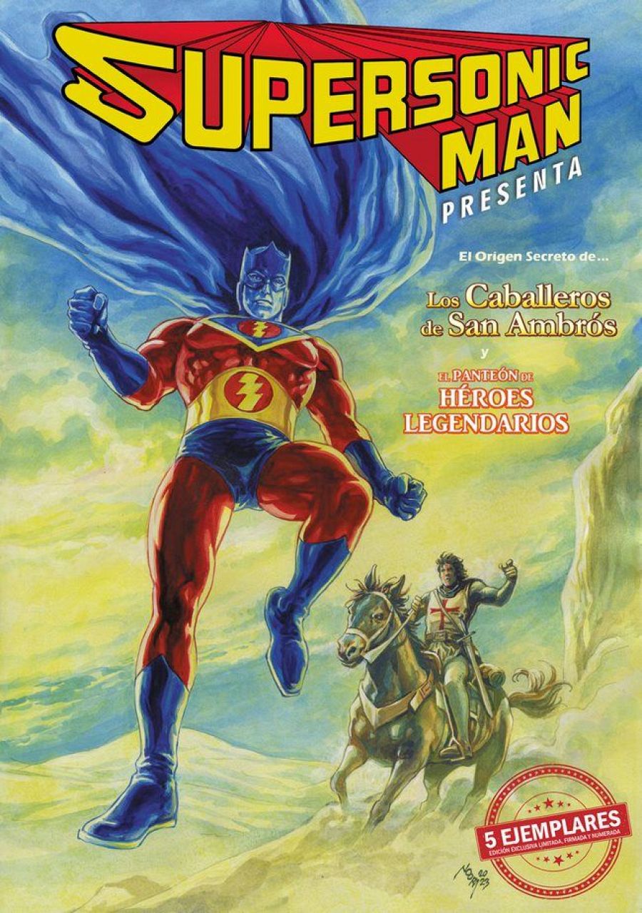 Portada de Supersonic Man Presenta por Héctor Caño con El Templario Negro