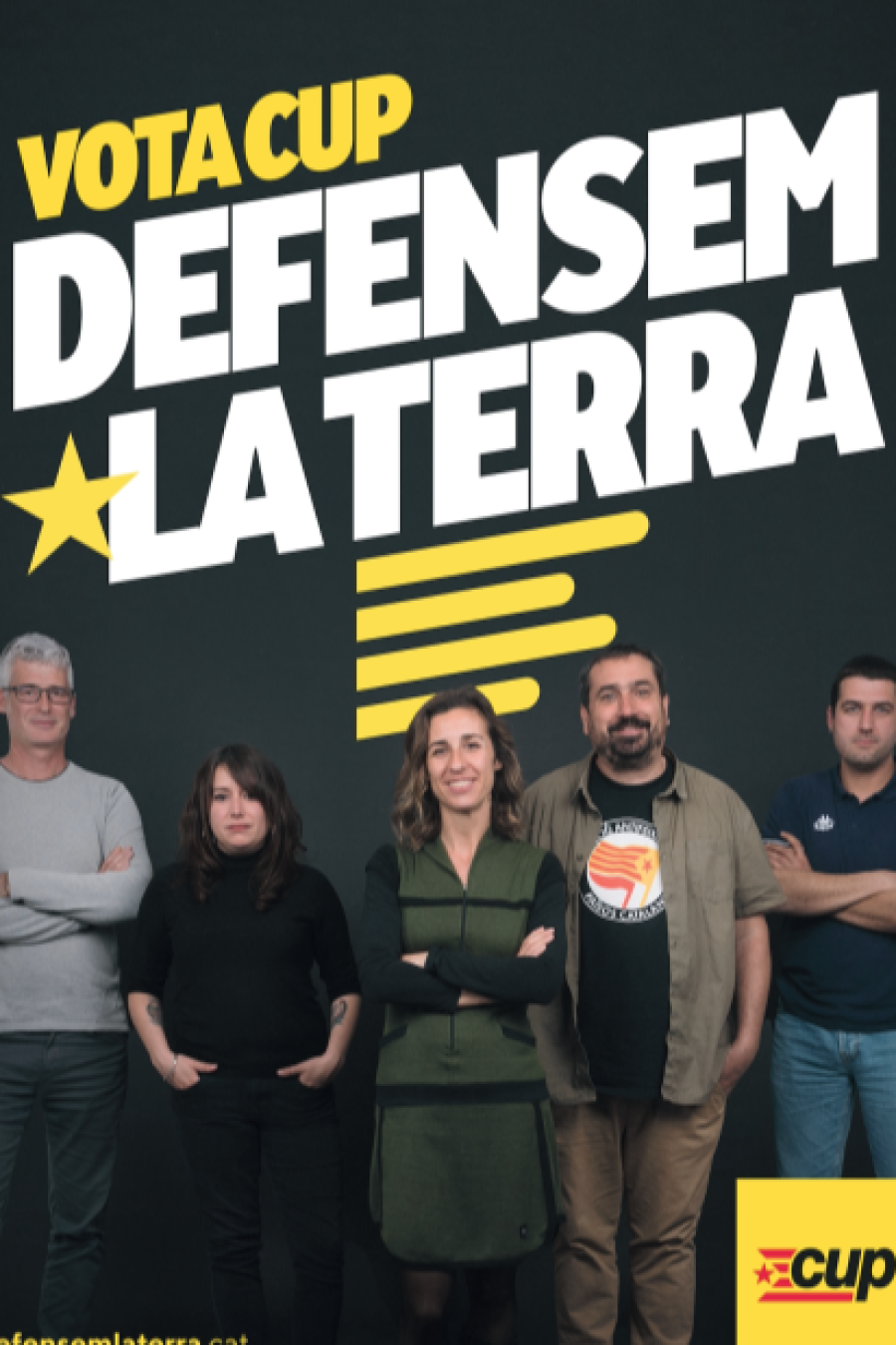 Cartell electoral de la CUP al 12M