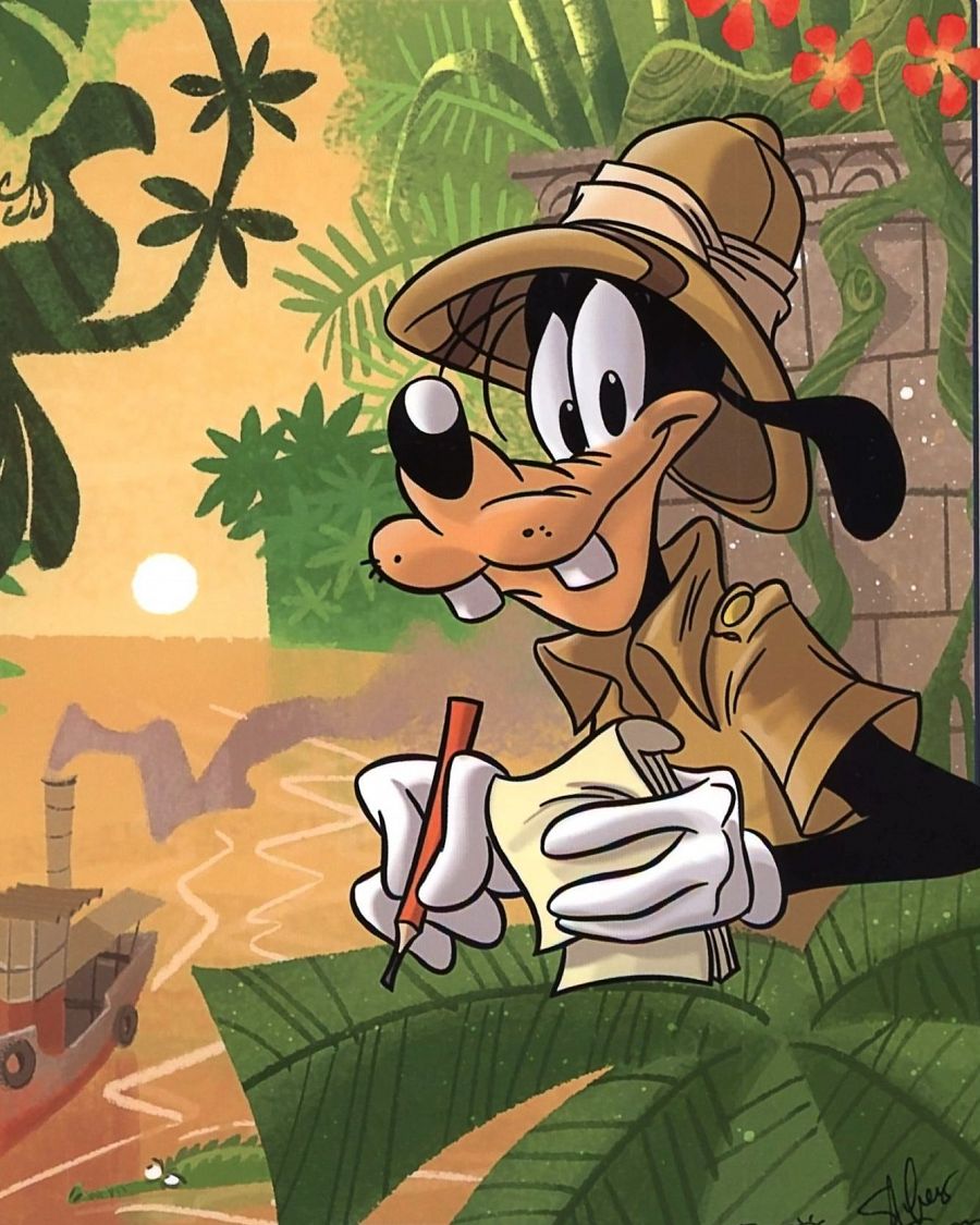 Ilustración de 'Goofy reportero'