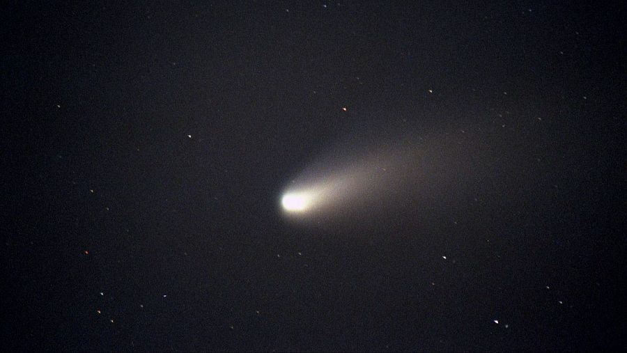 El cometa Halley visto desde el cielo de Madrid en 1997