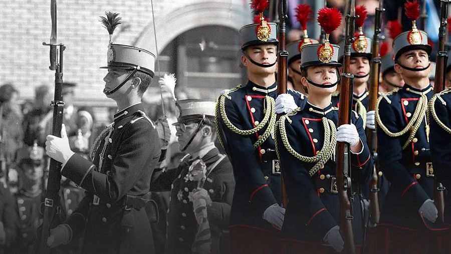 La princesa Leonor juró la bandera en la Academia General de Zaragoza, igual que lo hicieron su padre, el rey Felipe.