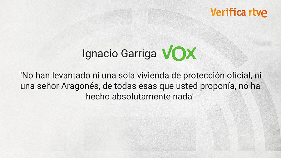 Declaraciones del candidato de Vox sobre la construcción de viviendas protegidas en Cataluña