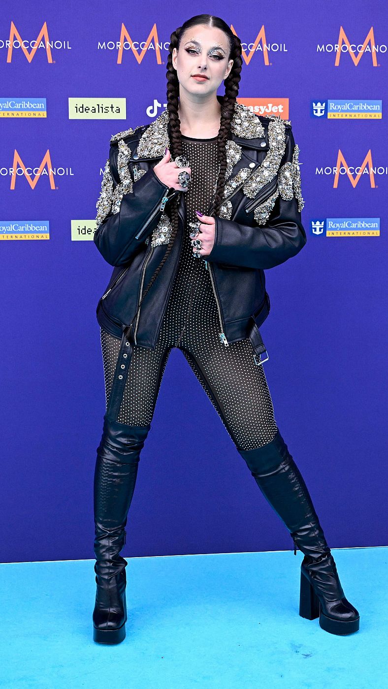 Tali, la representante de Luxemburgo en Eurovisión 2024 en la alfombra turquesa