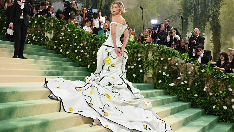 La modelo Gigi Hadid en la Met Gala 2024