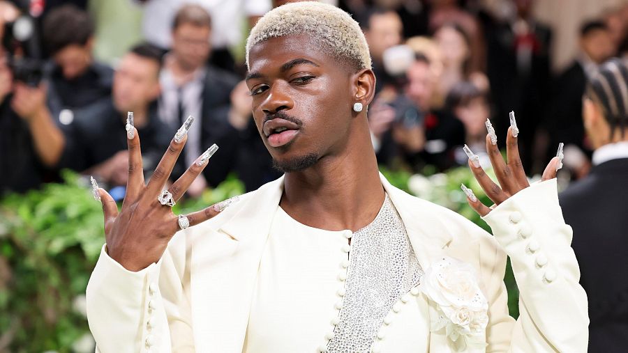 El rapero Lil Nas X en la Met Gala 2024