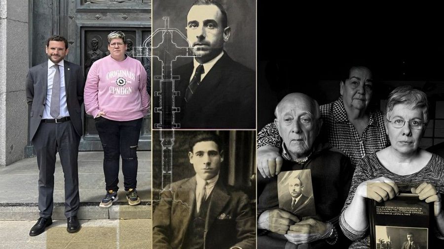 A la izquierda, Cecilia y Eduardo / En el centro, los hermanos Lapeña / A la derecha, la familia Lapeña