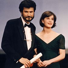 Víctor Erice recibiendo el Premio del Jurado en 1992