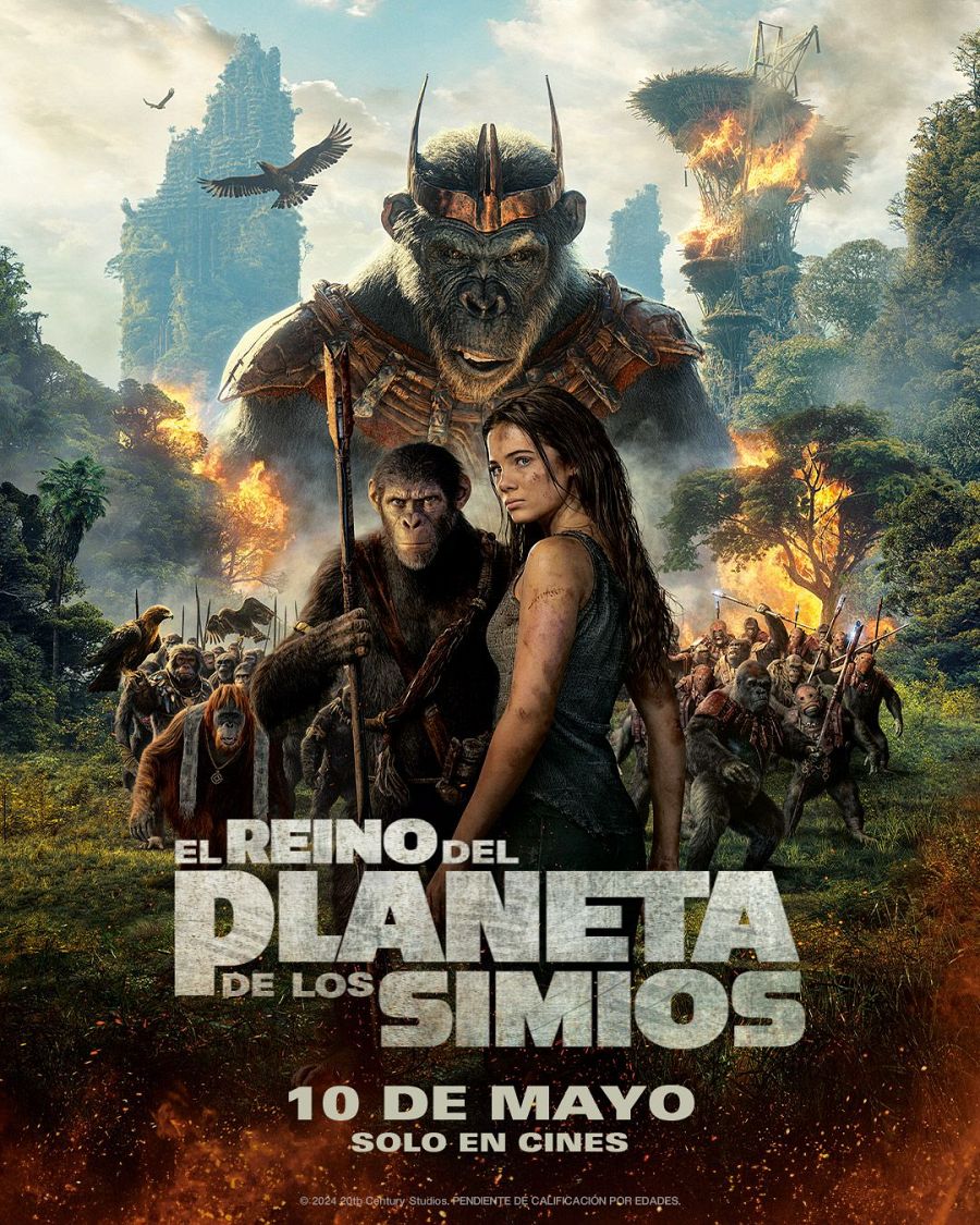 Cartel de 'El reino del Planeta de los Simios'